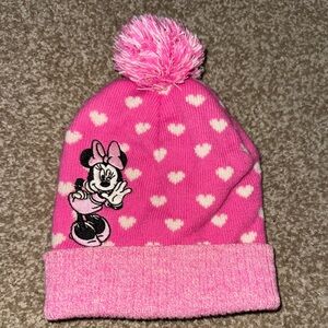 Pink Minnie Mouse Kids Beanie